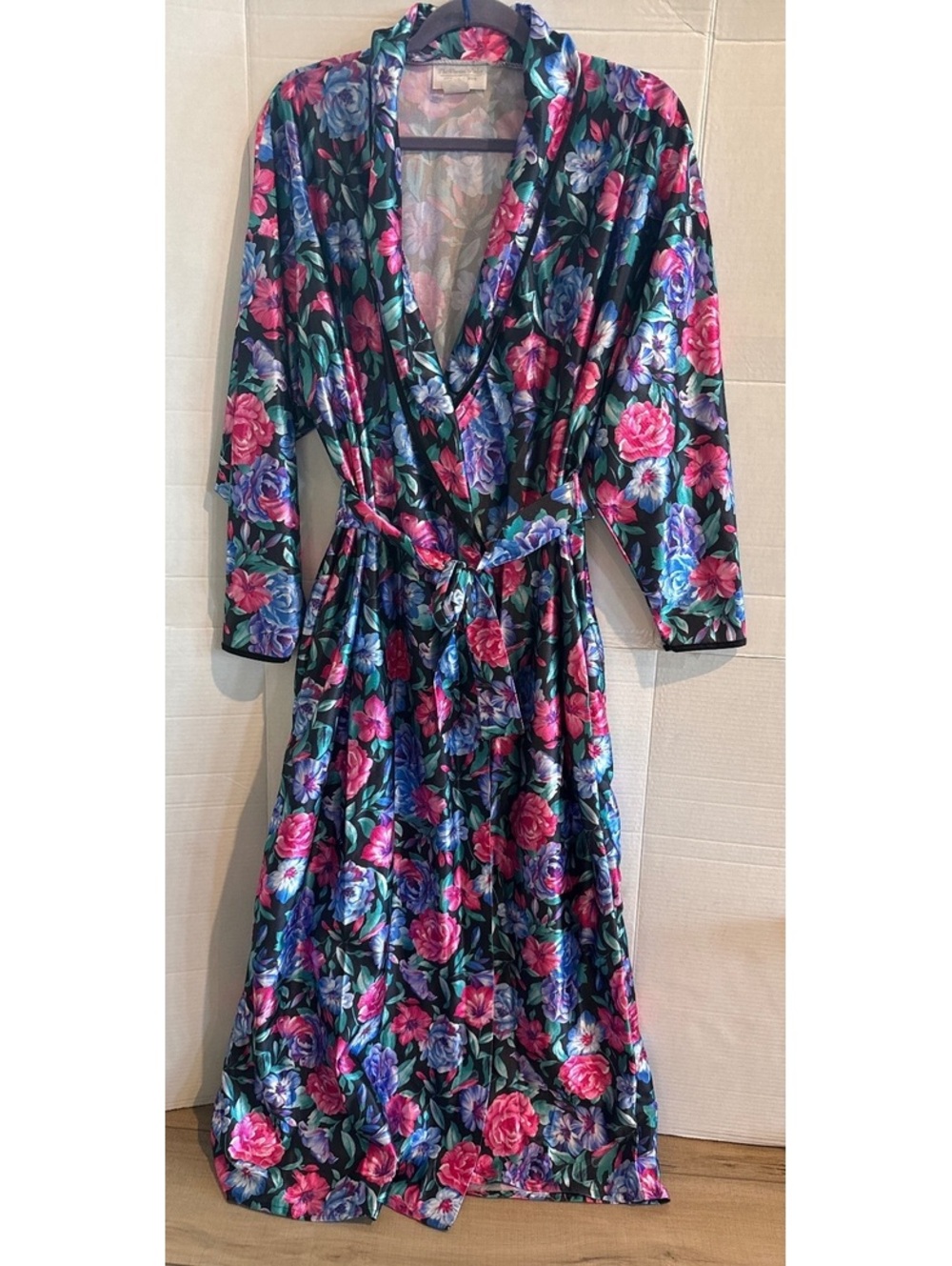 The Woman Within Fifth Avenue Floral Long Robe with Belt